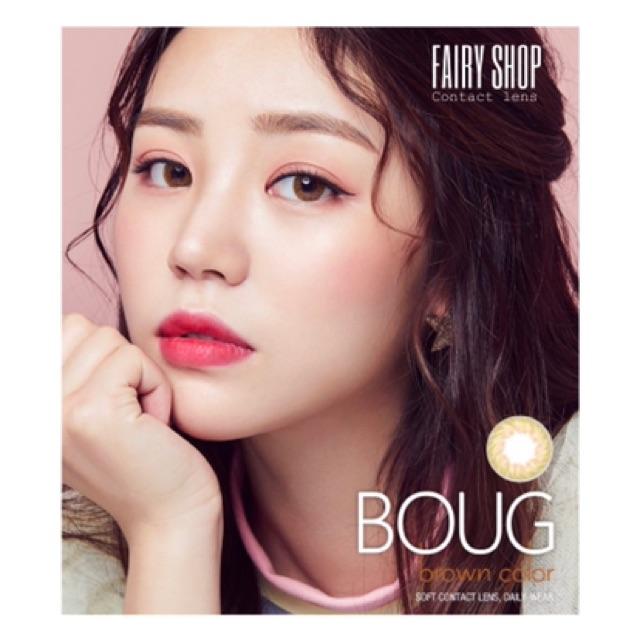 Áp tròng BOUG BROWN 0 độ - Kính Áp Tròng FAIRY SHOP CONTACT LENS