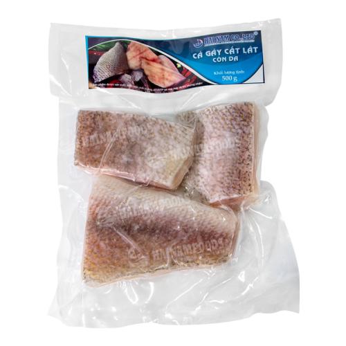 CÁ GÁY CẮT LÁT CÒN DA - 500G