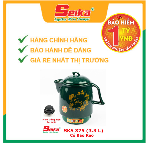 Siêu sắc thuốc tự động bằng điện Seika 3.3L - SKS375 - hàng chính hãng