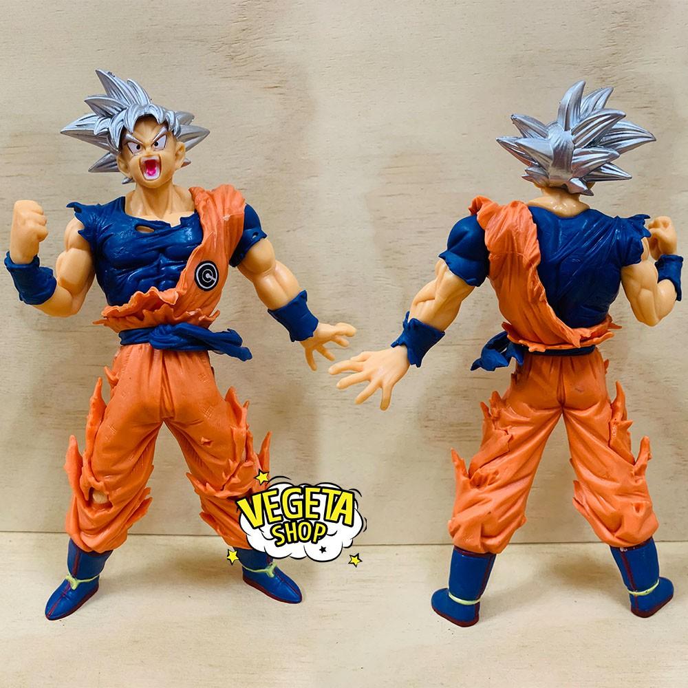 Mô hình Dragon Ball Super - Mô hình SonGoku Son Goku Ultra Instinct UI Bản năng vô cực - Goku tóc bạc - Cao 20cm