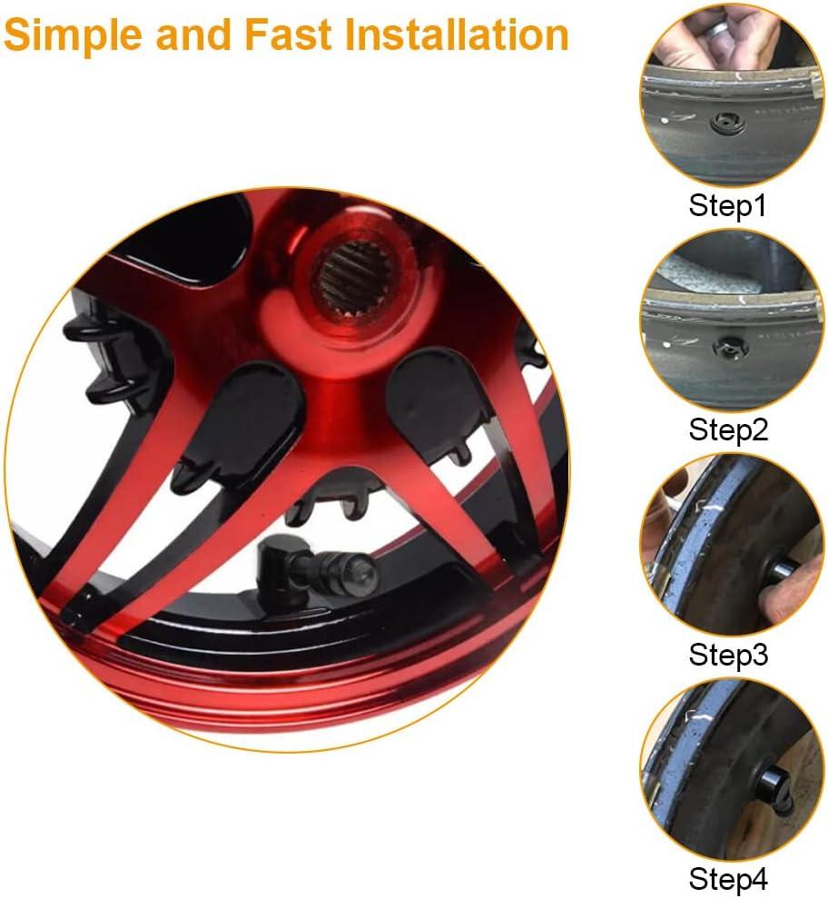 2 CÁI Nhôm Góc Van Lốp Xe Máy Góc Van 11.3mm 90 Độ Lốp Van Thân Adapter Mở Rộng Van Lốp Đa Năng cho Ô Tô, Xe Máy, Van -Đen