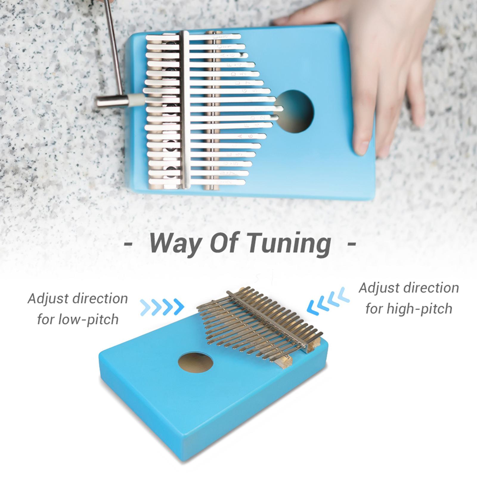 Professional 17 Key Mini Kalimba Piano Thumb Finger Wood African Mbira Kalimba
