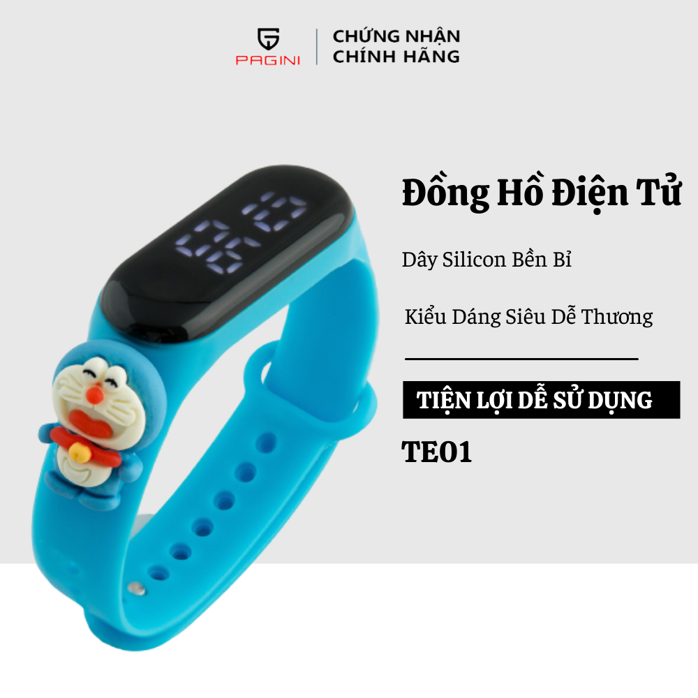 Đồng Hồ Điện Tử Trẻ Em Kiểu Dáng Dễ Thương Dây Đeo Silicone - TE000001