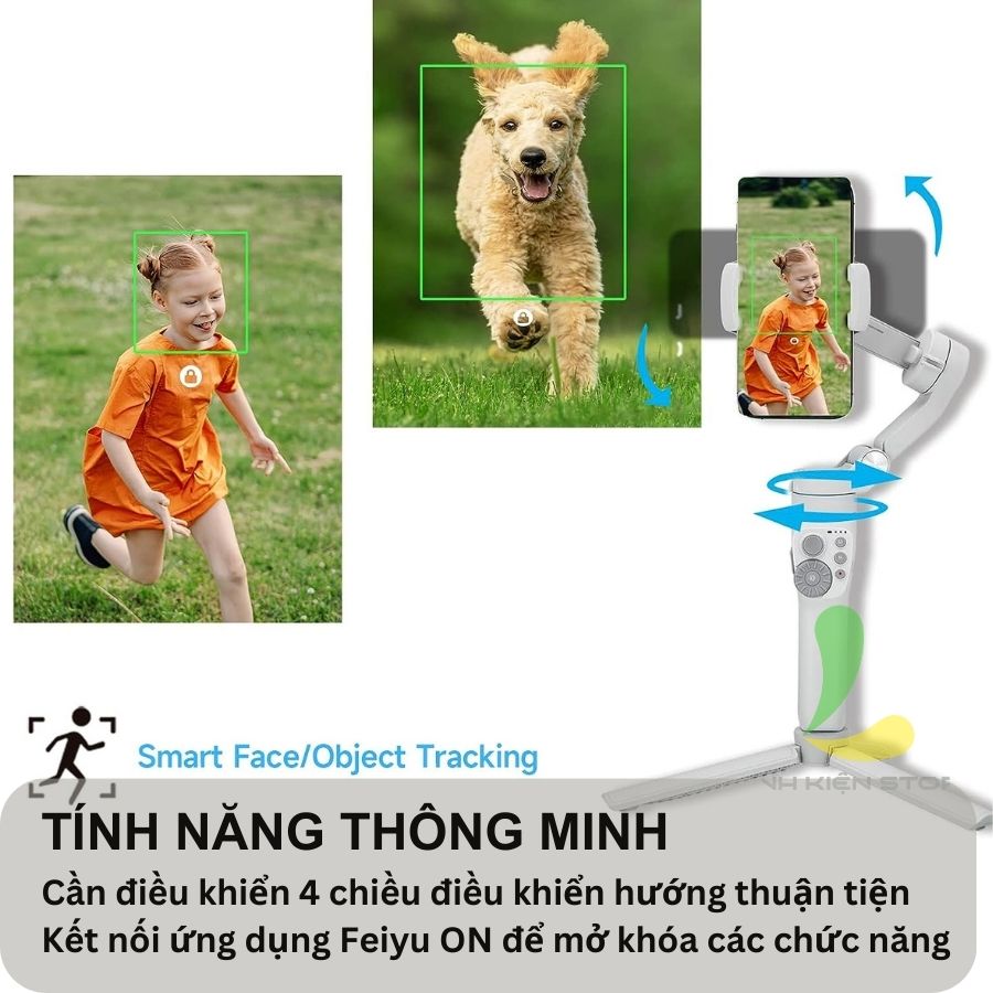 Gimbal chống rung Feiyu Vimble 3Se / Vimble 3 -Tay cầm chống rung điện thoại 3 trục ổn định, công nghệ AI tracking thông minh - Hàng chính hãng