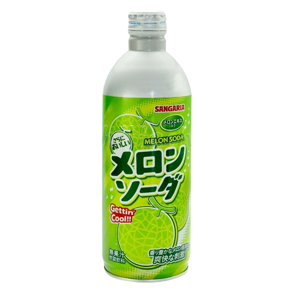 3 Chai Nước Soda Dưa Lưới Sangaria Nhật Bản (500ml x 3)