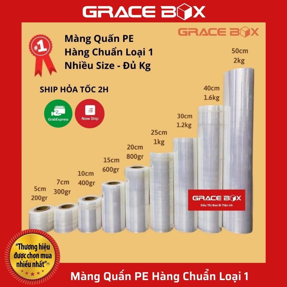 Màng PE Loại 15cm Nặng 600g Lõi 60gr Quấn Hàng Hoá Tiêu Chuẩn Chất Lượng Loại 1