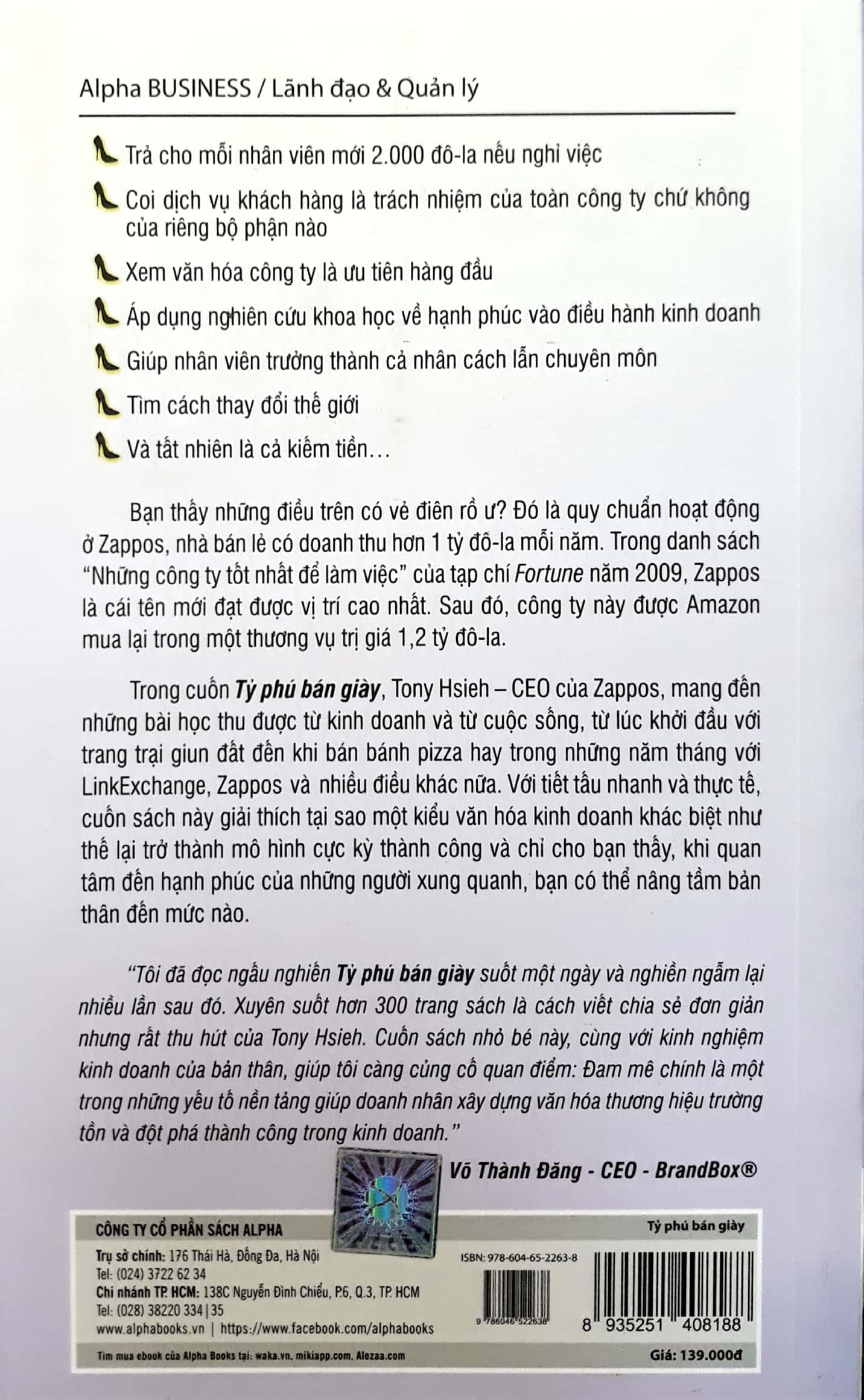 Tỷ Phú Bán Giày (Tái Bản) - Tony Hsieh