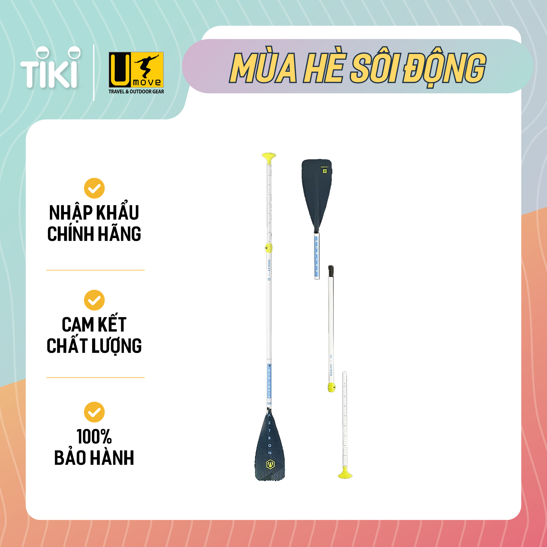 Mái chèo Aztron Neo Junior Fiberglass Paddle 3- Section AC-P050