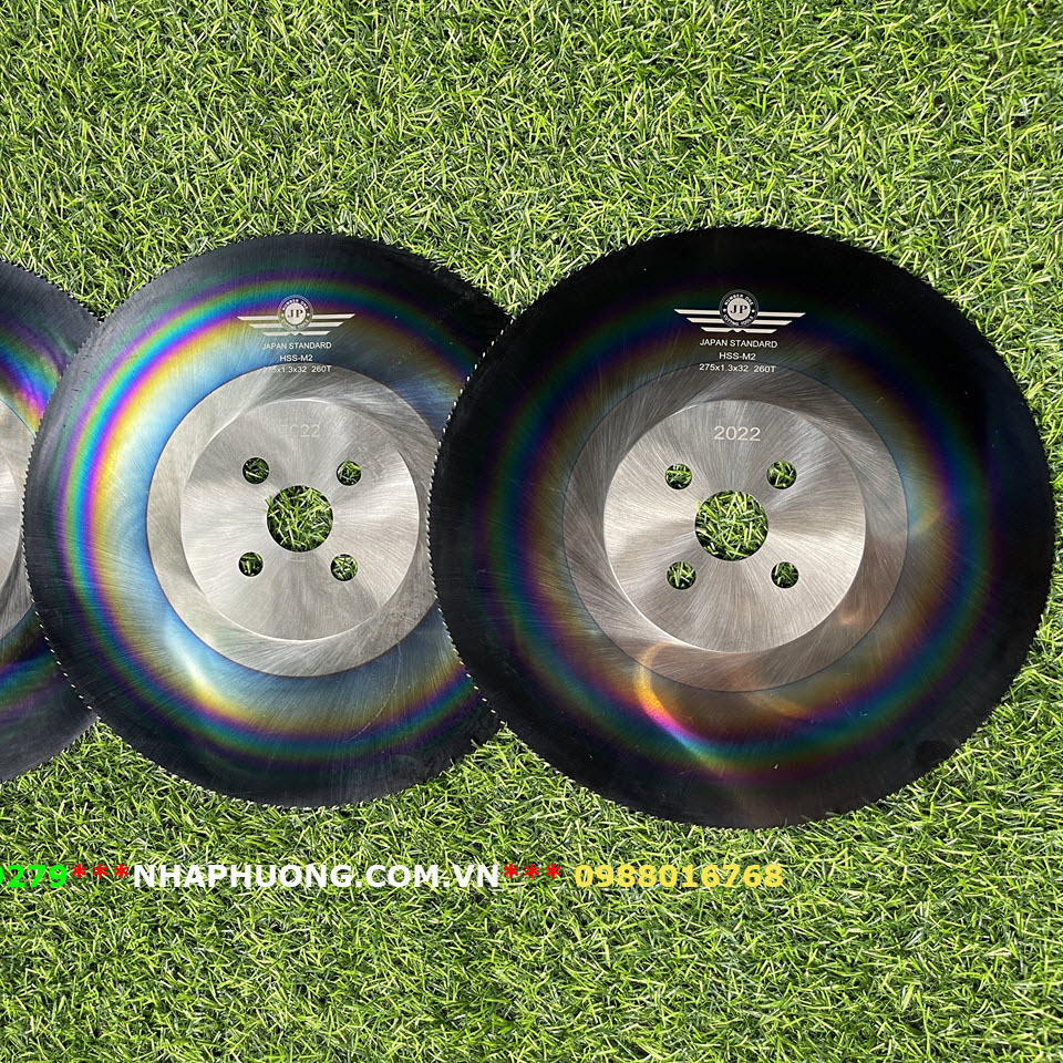 Đĩa Cắt Inox Cầu Vồng 275*1.6 Máy Tua Chậm