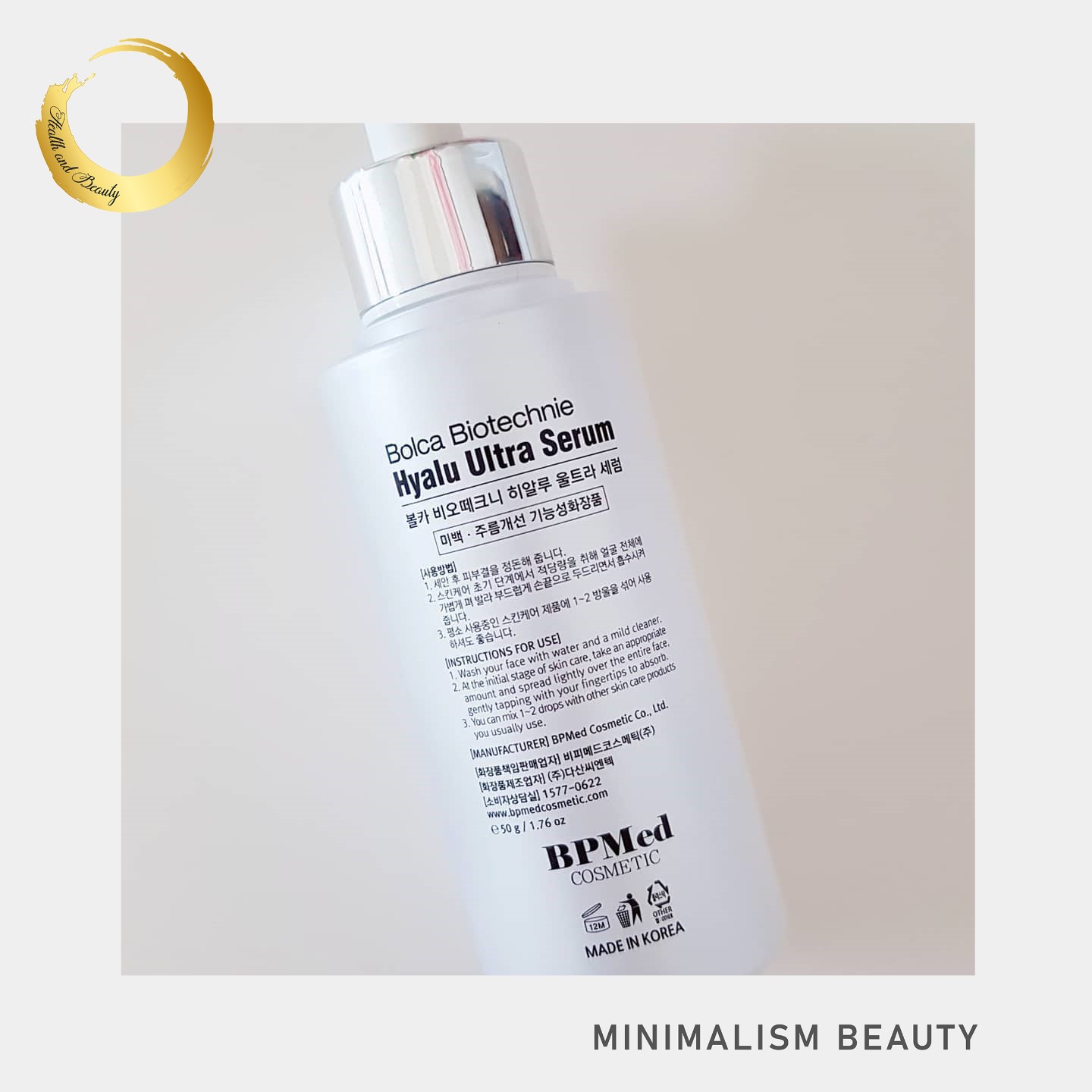 Bolca Biotechnie Hyalu Ultra Serum-Dưỡng ẩm, chống lão hóa cho làn da