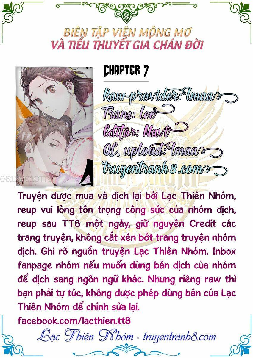 biên tập viên mộng mơ và tiểu thuyết gia chán đời chapter 7 5