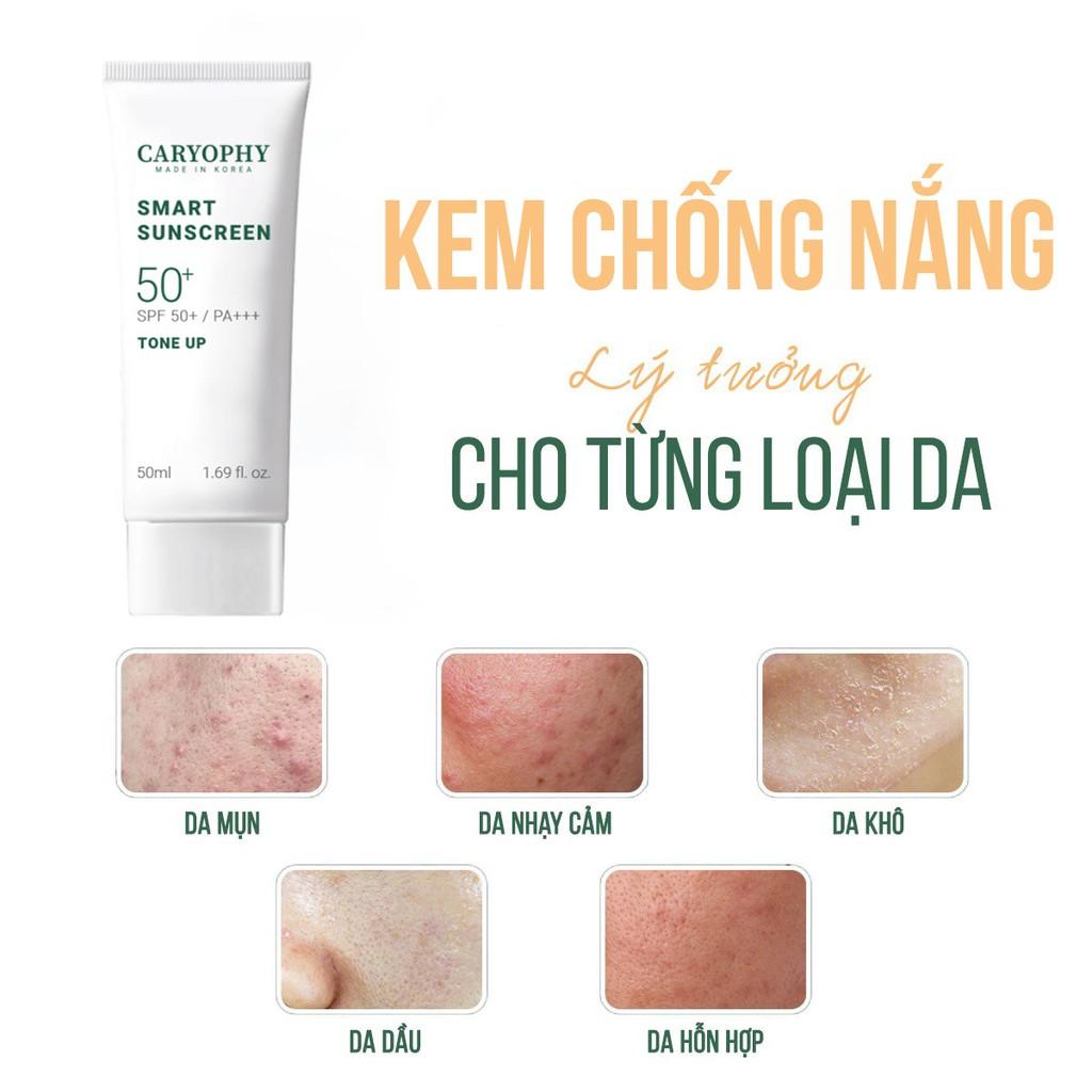 Kem chống nắng ngừa mụn, giảm thâm, bảo vệ da khỏi tia UV Caryophy Smart Sunscreen 50ml
