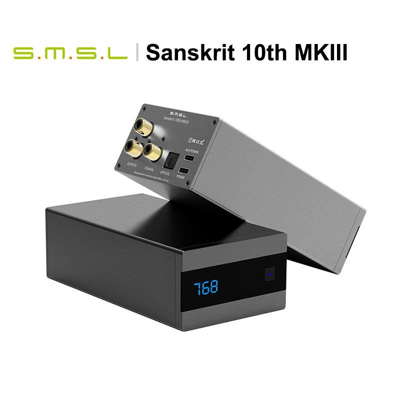 SMSL Phạn ngữ thứ 10 SK10 MKIII Hi-Res HIFI Bộ giải mã DAC cao cấp AKM AK4493S PCM DSD512 Quang học đồng trục Đầu vào USB Đầu ra RCA XLR