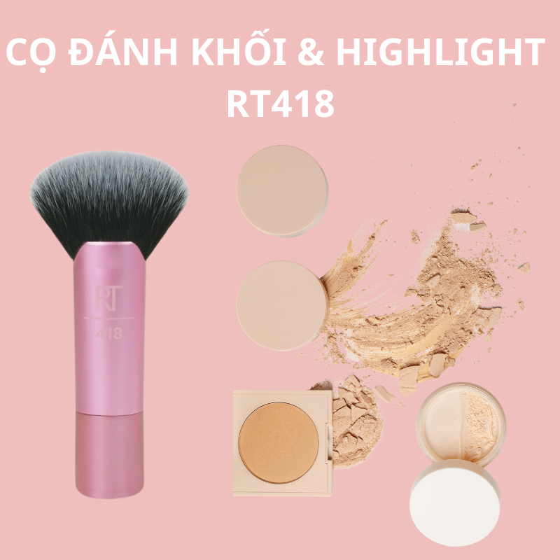 Cọ đánh khối và highlight Real Techniques mini contour fan