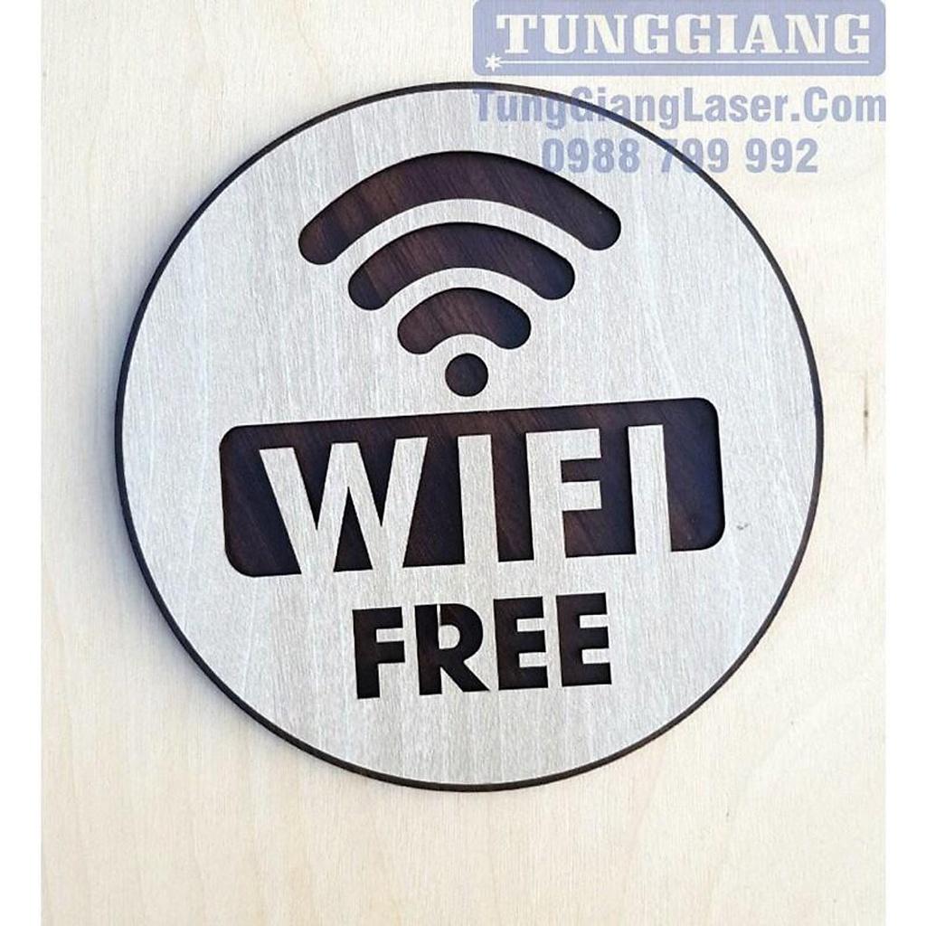 Mẫu bảng treo tường - Mẫu 03 “ Wifi free