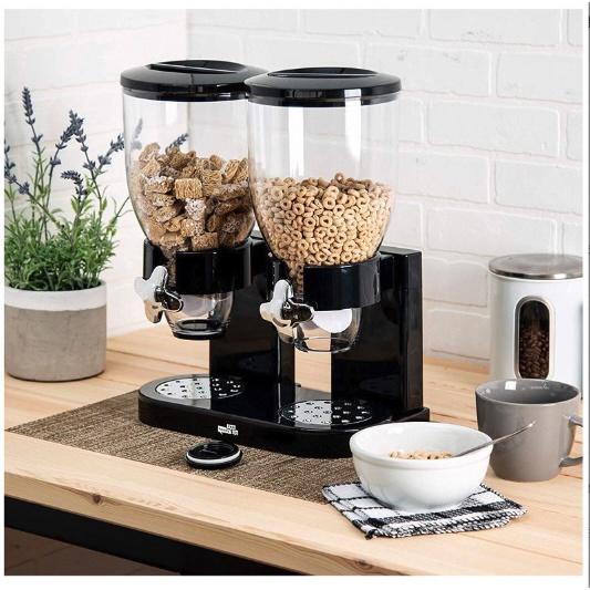 Bình 2 Ngăn Đựng Ngũ Cốc DualCereal Box Deluxe 7L Cao Cấp ️ FREESHIP ️