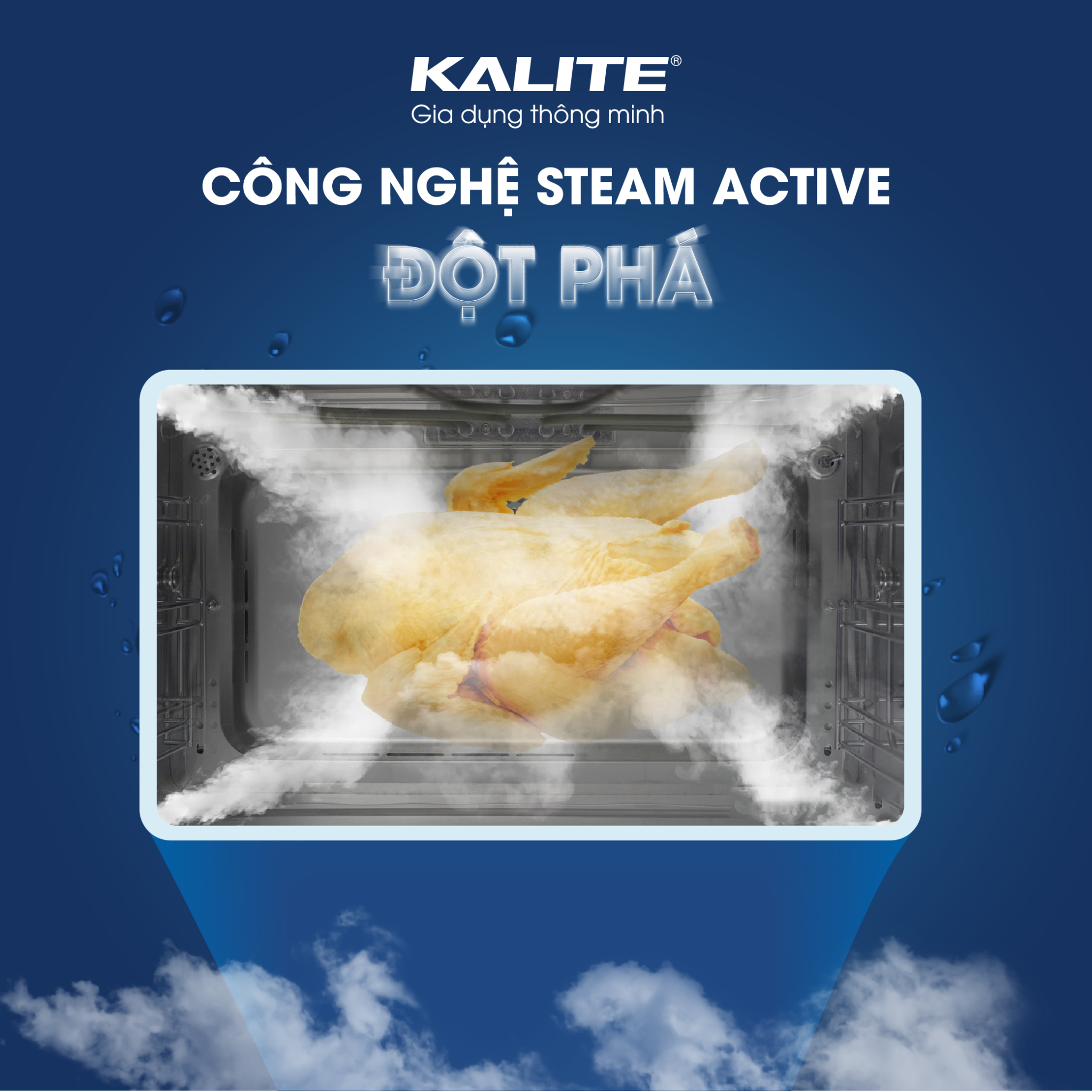 Nồi chiên không dầu Kalite Steam Star. Hàng chính hãng