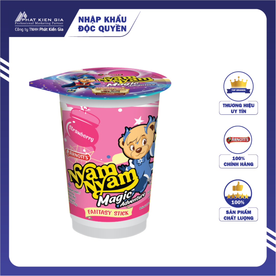 Bánh Que Chấm Kem Dâu Arnott's Nyam Nyam 25g (Thương Hiệu Úc - SX Indonesia)