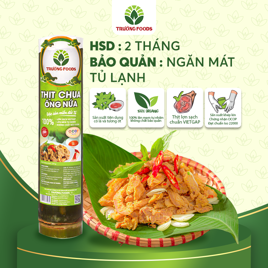 Thịt Chua Ống Nứa Truyền Thống - Thịt Chua Trường Foods 180g