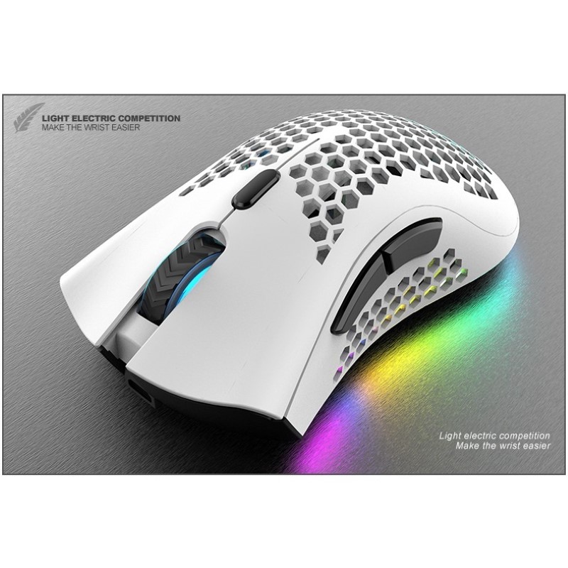 Chuột Không Dây Pin sạc T66 Gaming led RGB Cổng sạc TypeC