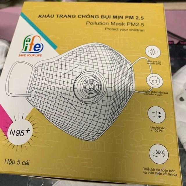 Khẩu trang chống bụi mịn n95+ safelife
