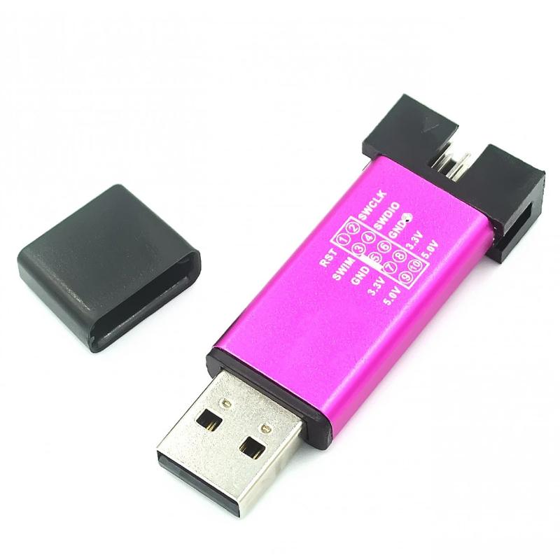 ST Link StLink St-Link v2 Mini STM8 STM32 Simulator Tải xuống lập trình lập trình với Cover DuPont Cáp ST Link V2