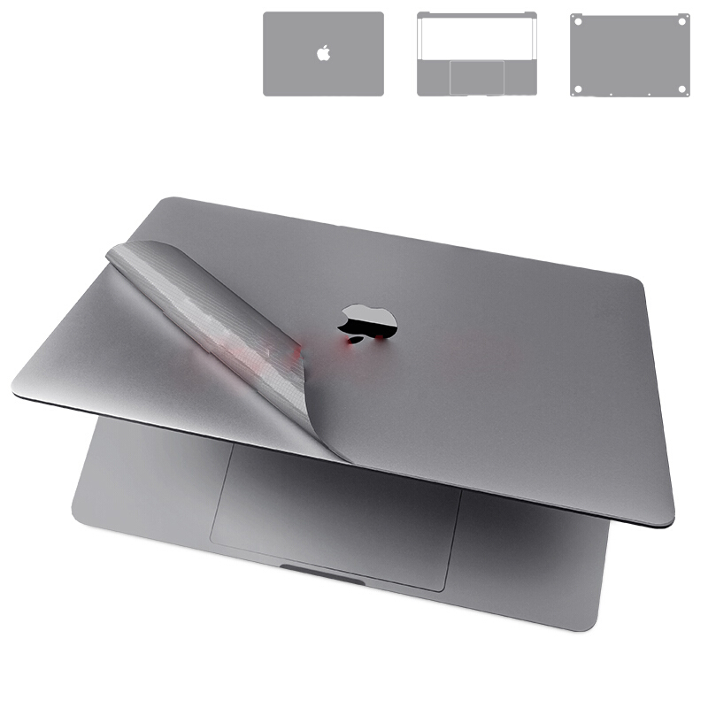 Combo skin bạc dán bảo vệ chống xuớc cho Macbook thế hệ mới - Hàng chính hãng