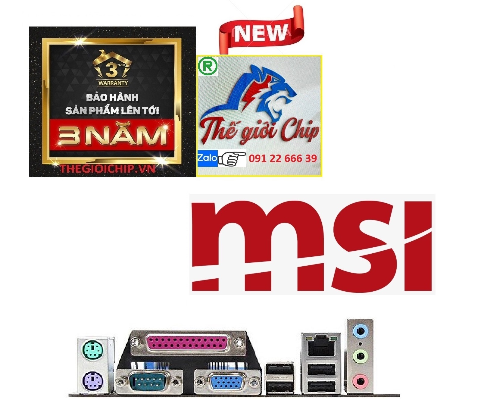 Bo Mạch Chủ (Mainboard) MSI G41/DDR3 - HÀNG CHÍNH HÃNG