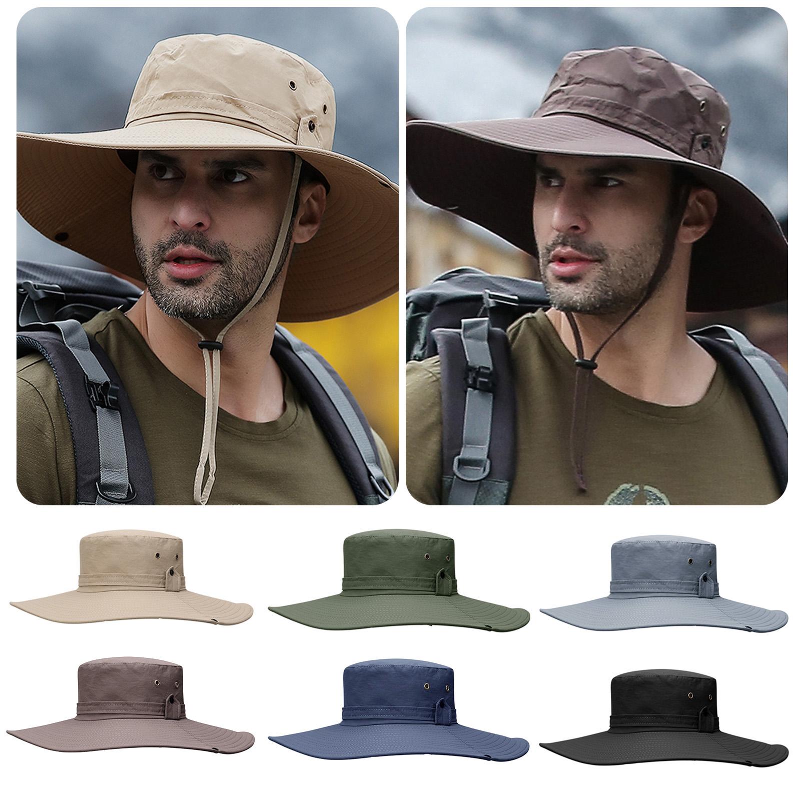 Sun Hat Wide Brim UV Protection Foldable Bucket Hat for Fishing Hiking Camping 12CM Brim