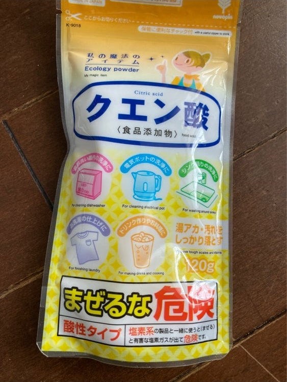 Bột tẩy đa năng Axit Citric 120g (phụ gia thực phẩm) - Made in Japan