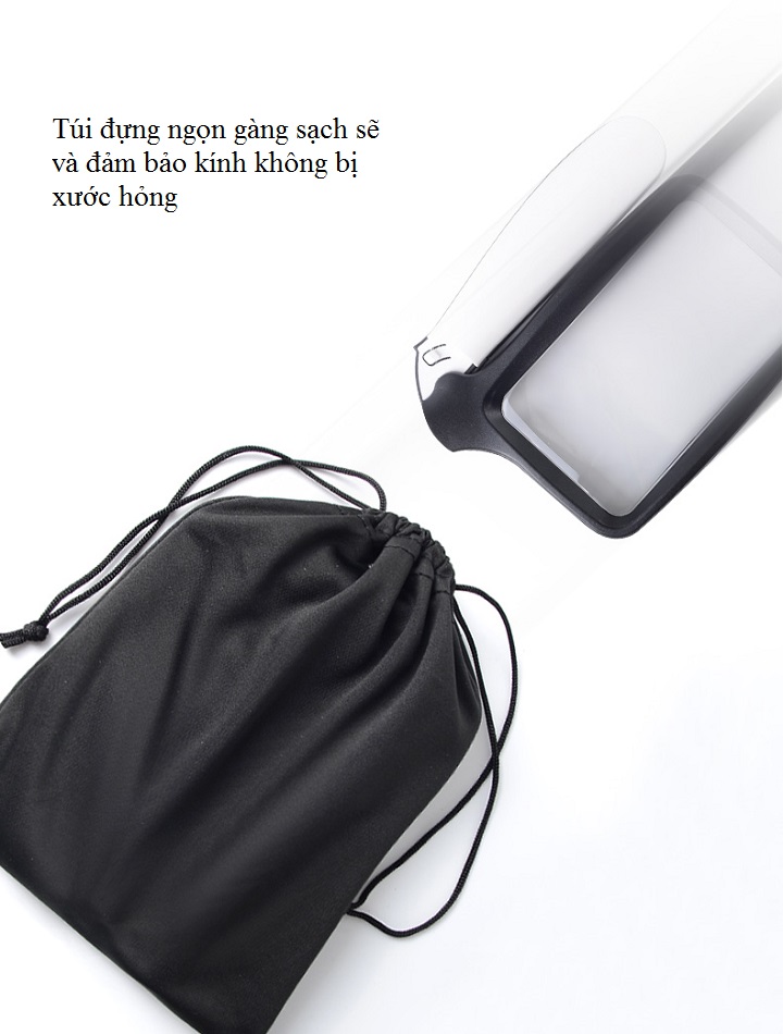 Kính lúp 2x có đèn cầm tay sửa chữa bản mạch điện tử cao cấp