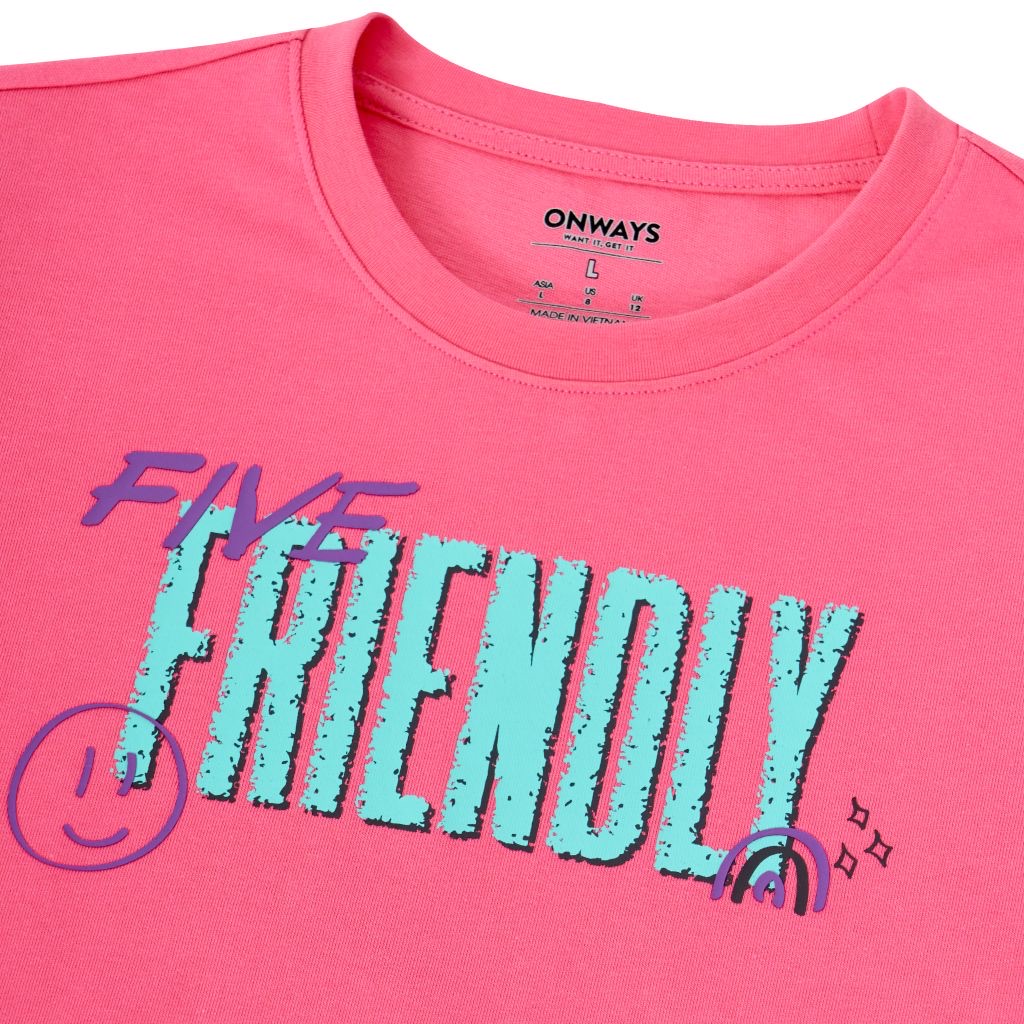 ÁO THỂ THAO THỜI TRANG ONWAYS  TRẺ EM FRIENDLY GRAPHIC T-SHIRT KID