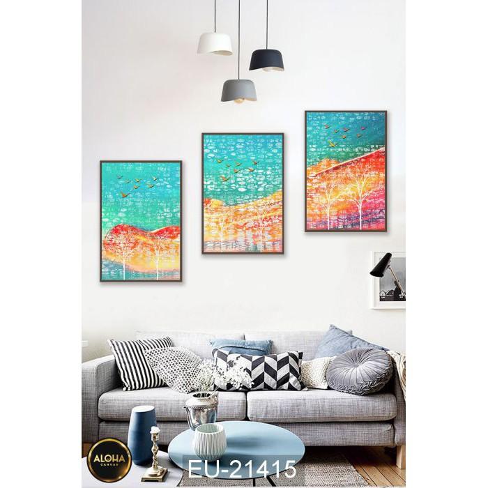Tranh Canvas Treo Tường Phong Thủy Cầu Thang Phòng Khách Phòng Ngủ Phòng Bếp Giá Rẻ