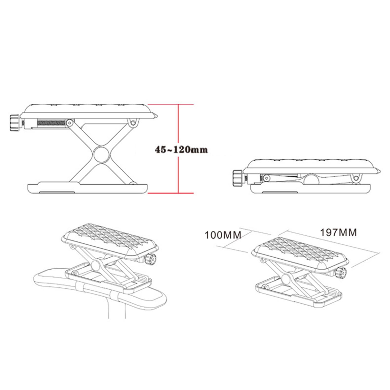 Adjustable Height Office Chair Armrest Pads Elbow Support Cushion Multifunctional