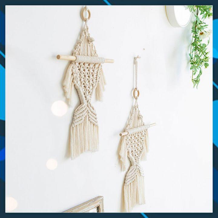 Cá nhỏ Macmrame treo tường trang trí