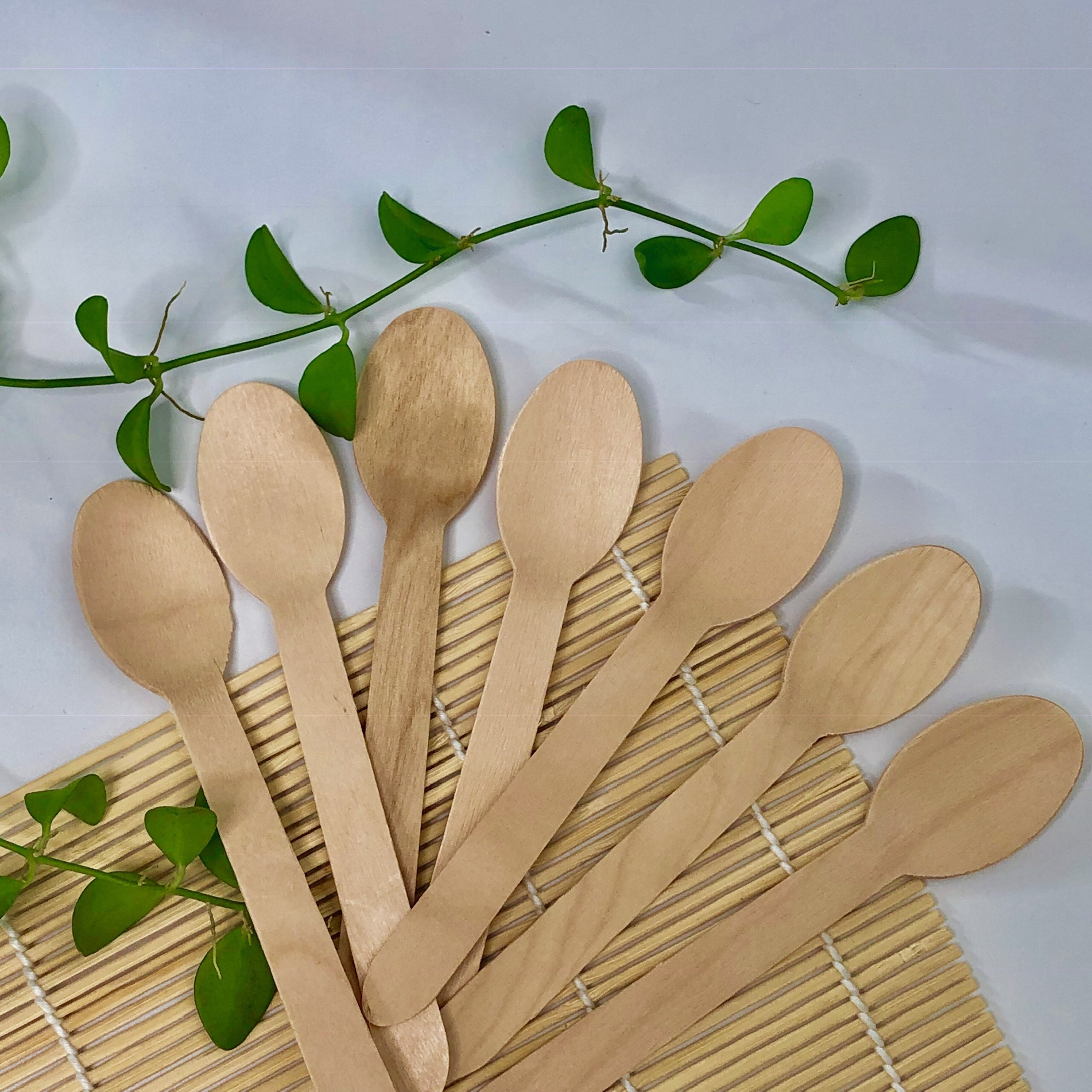 COMBO 20 Cái Muỗng Gỗ KETILO Tiện Dụng, Không Sử Dụng Hóa Chất Độc Hại, Dùng 1 Lần - CHÍNH HÃNG
