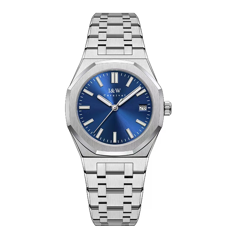 Đồng hồ nữ chính hãng I&amp;W Carnival 55793L-T2,Kính sapphire,chống xước ,Chống nước30m,bảo hành chính hãng ,Máy điện tử (pin),dây thép