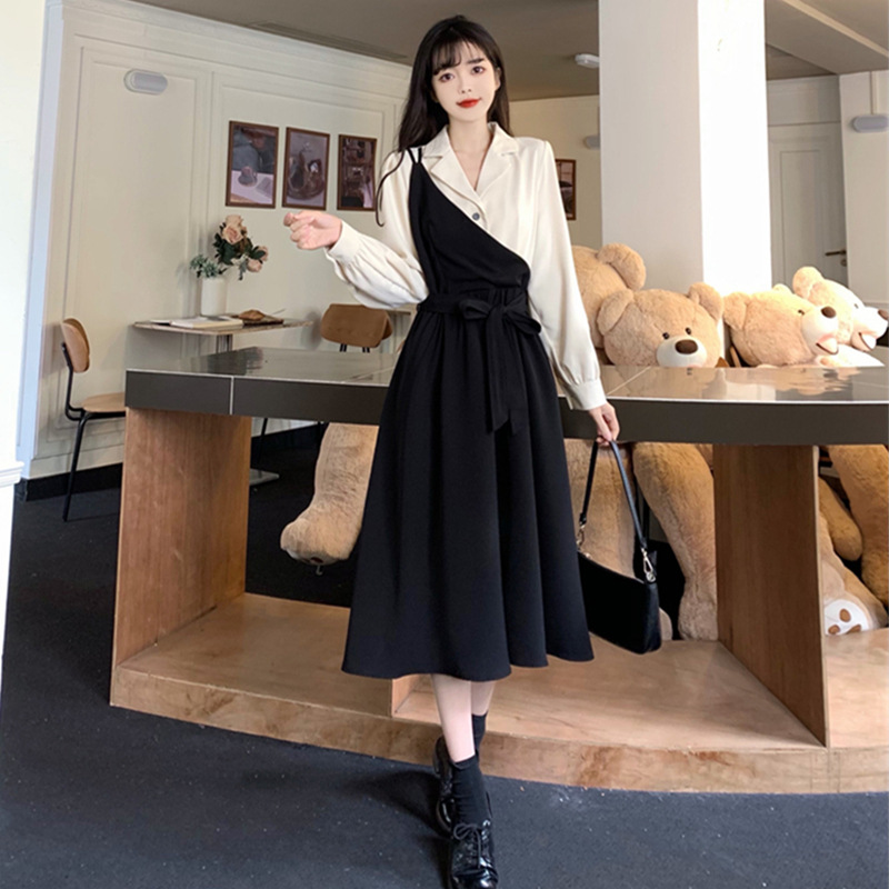 Đầm Nữ Dịu Dàng Đi Chơi Đầm Đen Chữ A Sica11