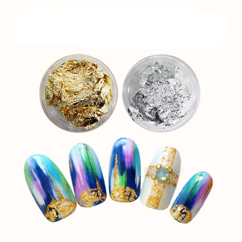 Set 12 Giấy Nhún Bạc Trang Trí Nail 4 Màu đa dạng chuyên Gắn trang trí Móng, Hình Dáng kích thước khác nhau, Đính Được Chắc Chắn Lên Móng, Hiệu Ứng Lấp Lánh Sang Trọng, Có Thể Phối Nhiều Phong Cách Ý Tưởng Khác Nhau Phù Hợp Trang Phục, Sự Kiện