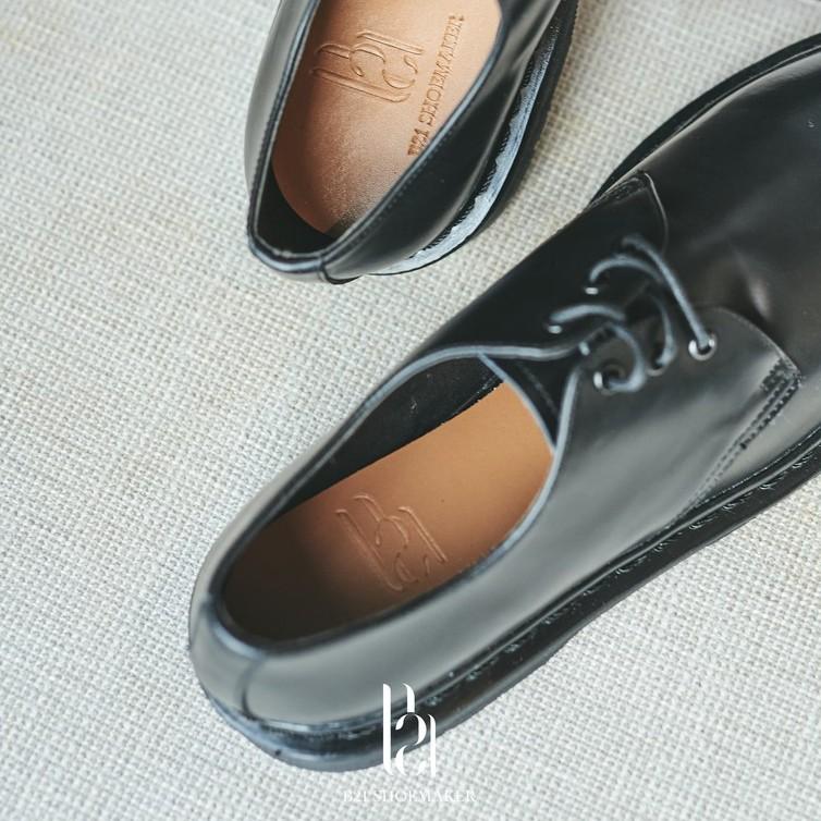 Giày Da Bò Công Sở Thuộc Nguyên Tấm Cổ Thấp Đế Tăng Chiều Cao Lót Giày Thoáng Khí Phong Cách Vintage - B21 Shoemaker