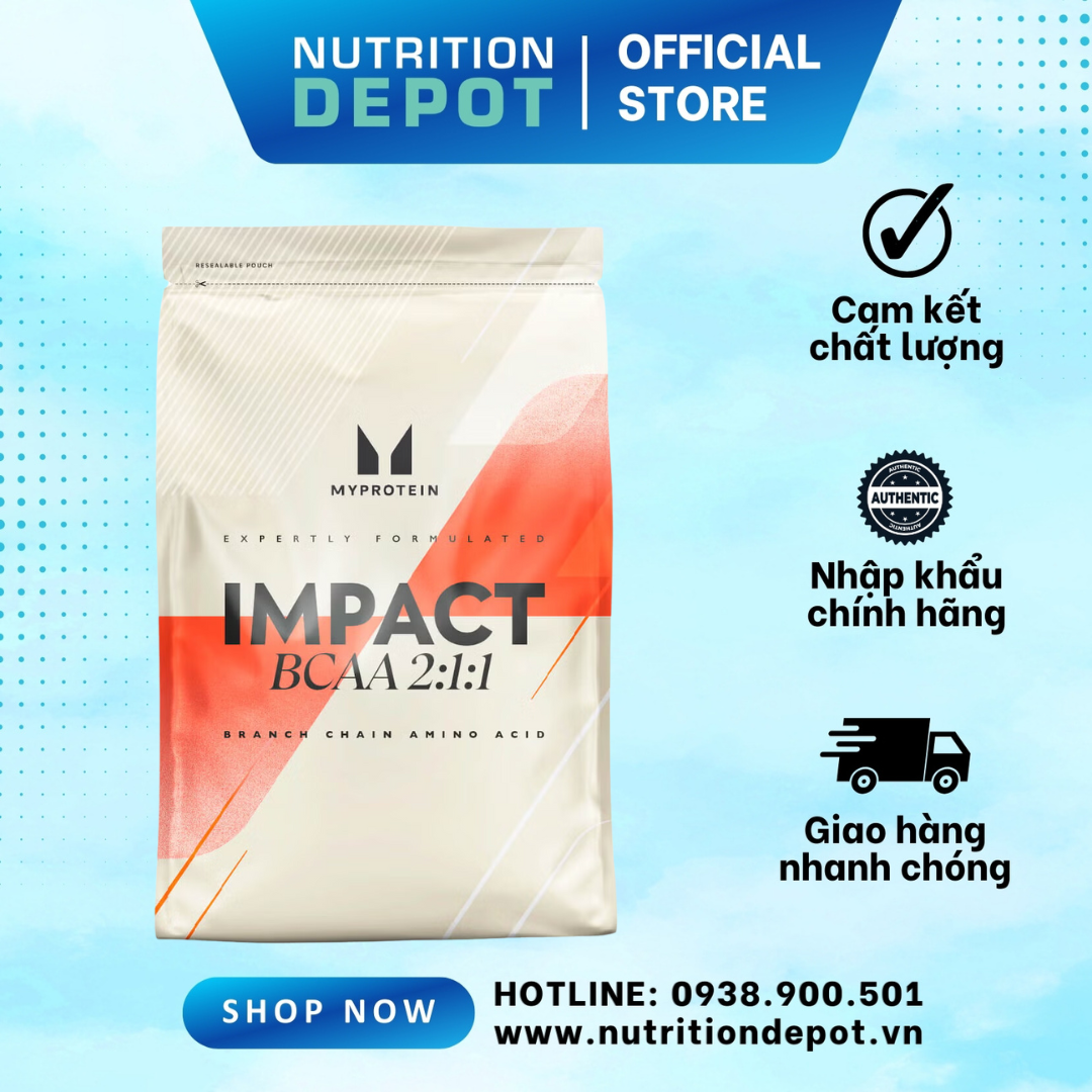 Thực Phẩm Bổ Sung Myprotein Impact Bcaa 211 500G - Phục Hồi Và Phát Triển Cơ Bắp Tối Ưu - Nutrition Depot Vietnam - Watermelon
