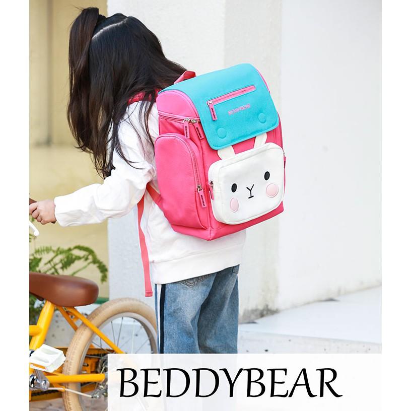 Balo Trẻ em từ 6 tuổi BeddyBear thỏ pipi hồng - Phù hợp cho bé gái học tiểu học lơp 1 trở lên - Ba lô có nhiều ngăn - Thiết kế chống gù lưng - tặng kèm túi giấy - Bảo hành 2 năm chính hãng Beddy Bear