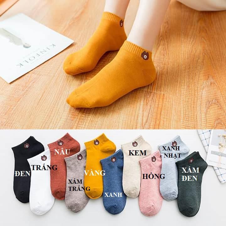 Set 10 đôi tất gấu nhiều màu