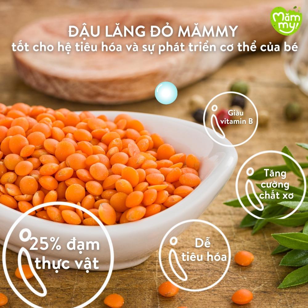 Hạt Đậu Lăng Đỏ MĂMMY Hữu Cơ cho bé ăn dặm Loại 1 hộp 130g