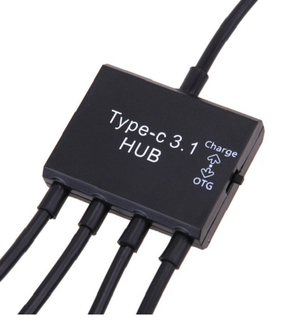 Cable OTG HUB Type C 3 đầu USB