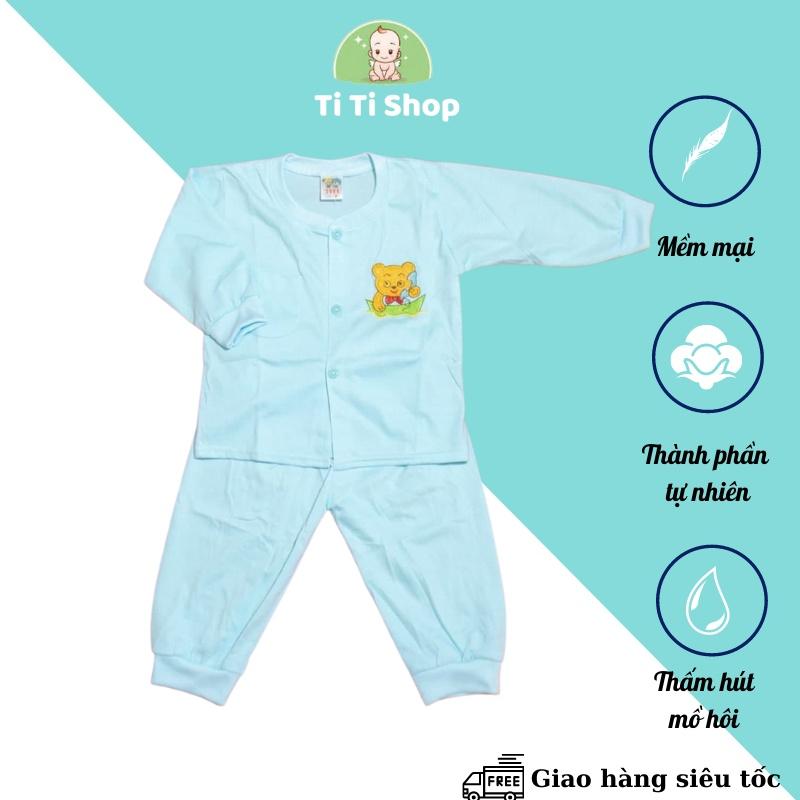 Set áo quần trẻ em sơ sinh thêu chú mèo - dành cho trẻ 3 - 9kg