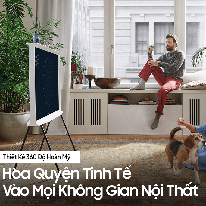 Smart Tivi Qled The Serif Samsung 4K 55 inch QA55LS01TA