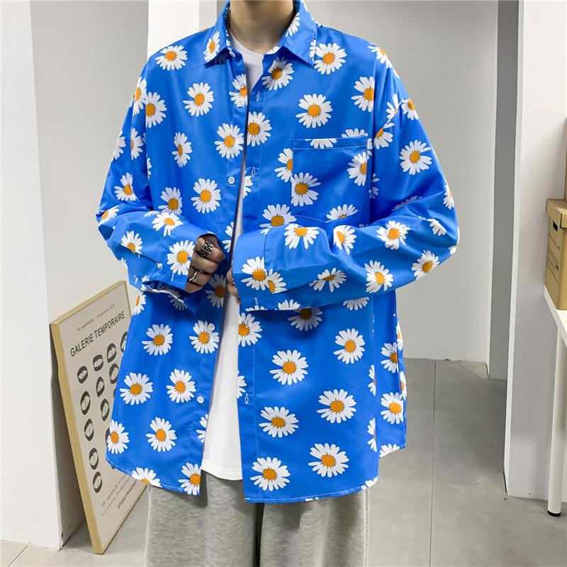 Áo Sơ Mi Nam Dài Tay Họa Tiết Hoa Văn Size S-3Xl