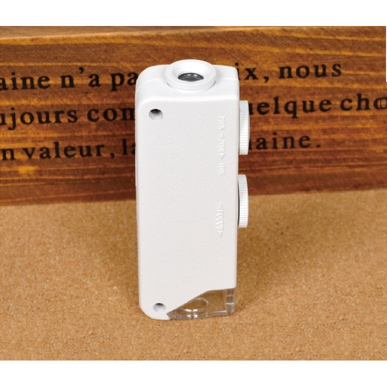 Kính lúp mini có đèn hỗ trợ soi mẫu vật 160-200X
