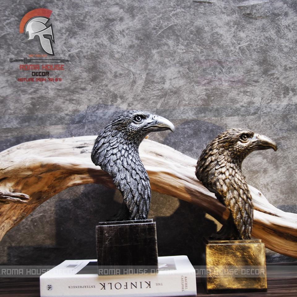 Tượng chim đại bàng decor trang trí nhà cửa cao 30cm